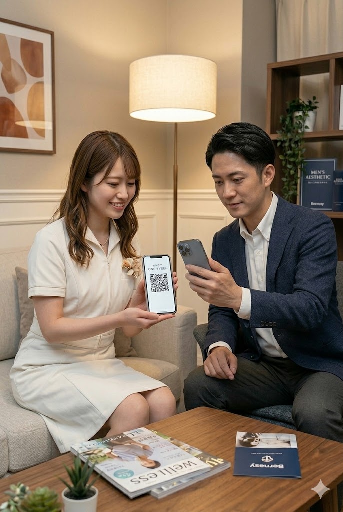 施術前同意書 QRコード読み取りイメージ